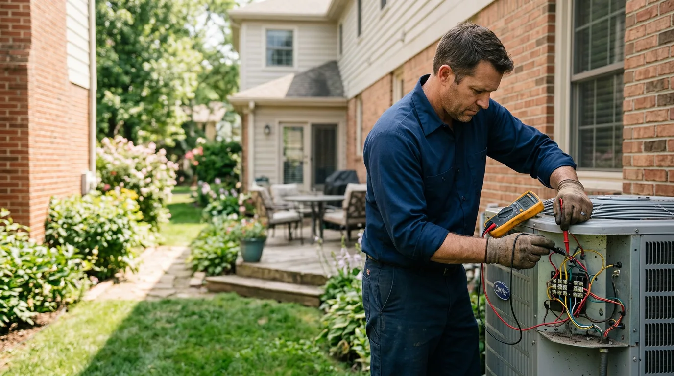 HVAC technician working near Manning, ND